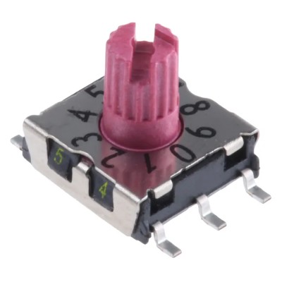 Hartmann Slotted spindle Rotary Coded DIP Switch Surface Mount Through Hole P25SMT301