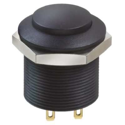 APEM FP Series Illuminated Push Button Switch, Off-On, Panel Mount, 24.2 mm Cutout, DPDT, 12 V dc FPAR3B1422XOX