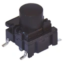 MEC IP67 Black Tactile Switch Cap SPST 50mA 24V dc Surface Mount IP67 Rated 