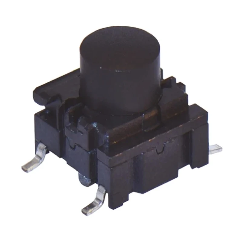 MEC IP67 Black Tactile Switch Cap SPST 50mA 24V dc Surface Mount IP67 Rated 