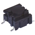 MEC IP67 Black Tactile Switch Cap SPST 50mA 24 V dc Surface Mount 3.5N Operating Force IP67 Sealed 