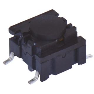 MEC IP67 Black Tactile Switch Cap SPST 50mA 24 V dc Surface Mount 3.5N Operating Force IP67 Sealed 