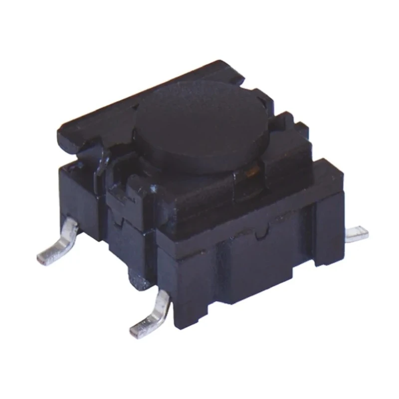 MEC IP67 Black Tactile Switch Cap SPST 50mA 24 V dc Surface Mount 3.5N Operating Force IP67 Sealed 