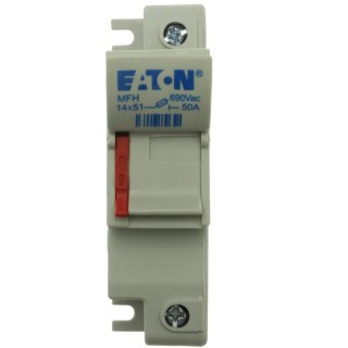 Eaton 50A Rail Mount Fuse Holder for A2 Size, 1 Pole, 690V AC CH141DIU
