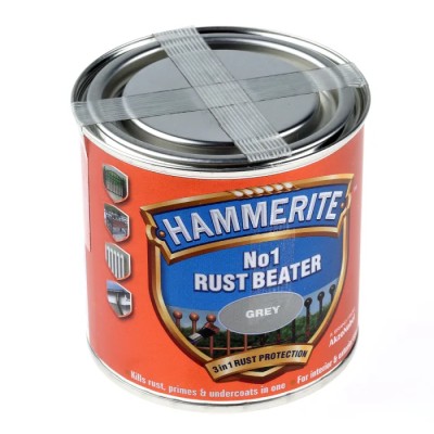 Hammerite No1 Rust Beater Paint in Smooth Grey, 250 ml 5158238