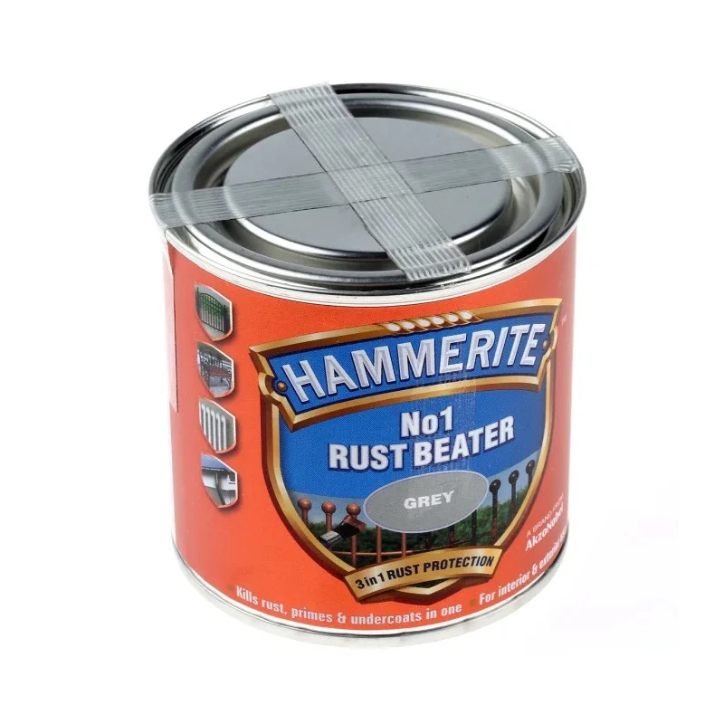 Hammerite No1 Rust Beater Paint in Smooth Grey, 250 ml 5158238