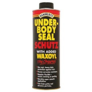 Hammerite 1 L Black Water-Based Spray Paint Underbody Seal 5092946