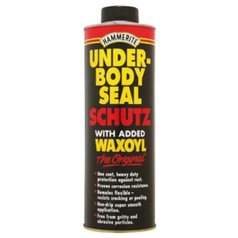 Hammerite 1 L Black Water-Based Spray Paint Underbody Seal 5092946
