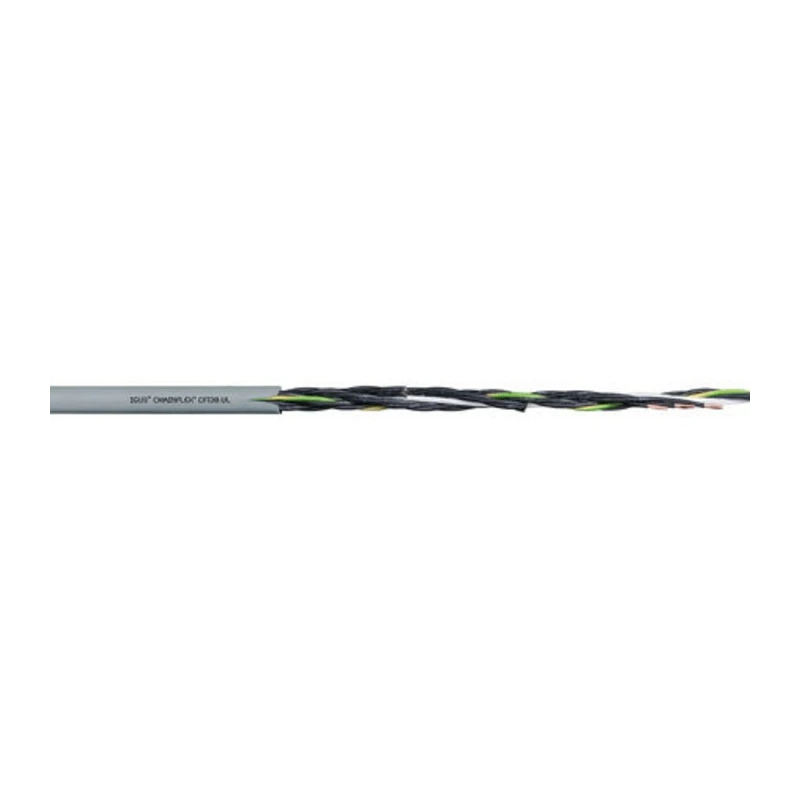 Igus Chainflex CF130.UL PVC Control Cable 12 Cores 0.25mm² 24 AWG Unscreened Grey Thermoplastic Elastomer CF130.02.12.UL
