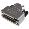TE Connectivity ADK Series ABS Right Angle D-Sub Backshell 37 Way Strain Relief 3-2198618-7