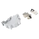 Telegartner RJ45 DIN Rail Adapter AMJ-S with RJ12, RJ45, RJ11 Interfaces J00023A0206