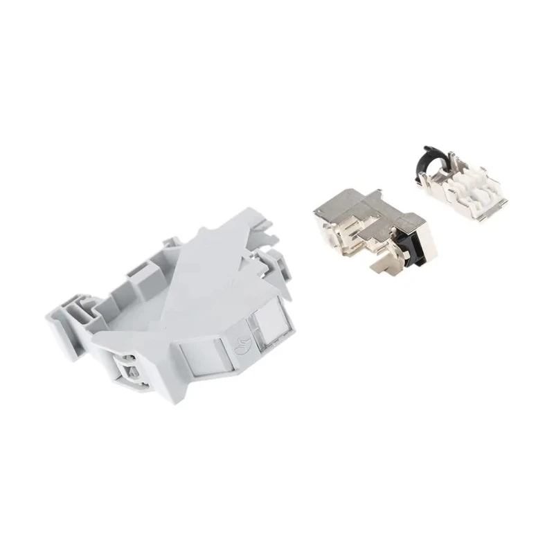 Telegartner RJ45 DIN Rail Adapter AMJ-S with RJ12, RJ45, RJ11 Interfaces J00023A0206