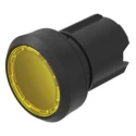 EAO Series 45 Yellow Round Push Button Switch 22.3mm Cutout Diameter IP69K, IP67, IP40, IP20, IP66 45-2231.11G0.000