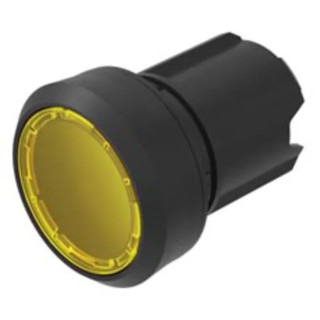 EAO Series 45 Yellow Round Push Button Switch 22.3mm Cutout Diameter IP69K, IP67, IP40, IP20, IP66 45-2231.11G0.000