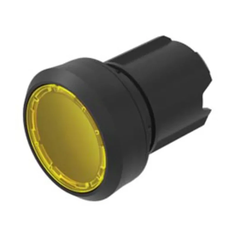 EAO Series 45 Yellow Round Push Button Switch 22.3mm Cutout Diameter IP69K, IP67, IP40, IP20, IP66 45-2231.11G0.000
