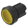 EAO Series 45 Yellow Round Push Button Switch 22.3mm Cutout Diameter IP69K, IP67, IP40, IP20, IP66 45-2231.11G0.000