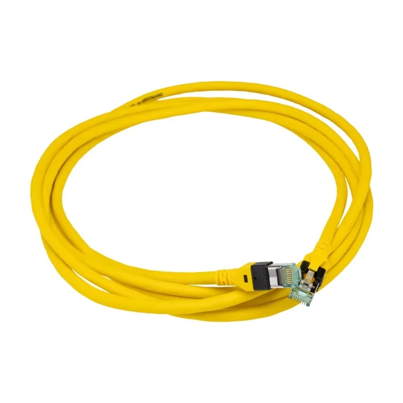 HARTING Cat6 Shielded Polyurethane Ethernet Cable RJ45 Male to RJ45 Male, 3 m, Yellow 09474747113