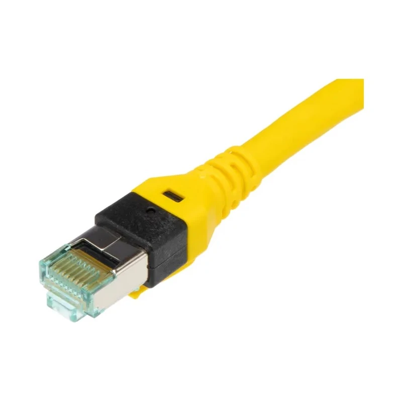 HARTING Cat6 Shielded Polyurethane Ethernet Cable RJ45 Male to RJ45 Male, 3 m, Yellow 09474747113