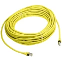HARTING Cat6 Ethernet Cable RJ45 Male to RJ45 Male, 20 m, Yellow Polyurethane Jacket 09474747123