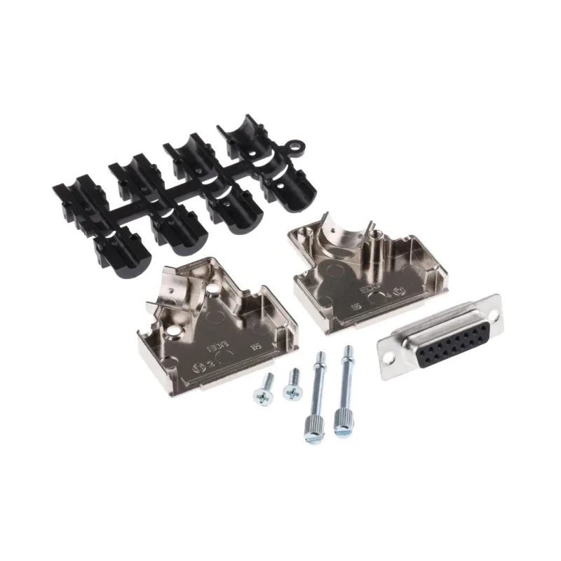 MH Connectors 15 Way Straight Screw D-Sub Connector with Assembly Hardware Female 250V 5A D45ZK