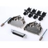 MH Connectors 25 Way Straight D-Sub Connector 250V 5A Steel Housing Gold Plated Contacts MHDTZK25-DB25S-K
