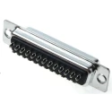MH Connectors 25 Way Straight D-Sub Connector 250V 5A Steel Housing Gold Plated Contacts MHDTZK25-DB25S-K