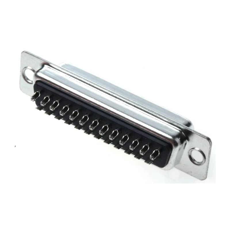 MH Connectors 25 Way Straight D-Sub Connector 250V 5A Steel Housing Gold Plated Contacts MHDTZK25-DB25S-K