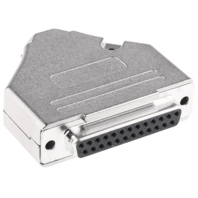 MH Connectors 25 Way Straight Steel Housing D-Sub Connector 250V 5A MHDTZK25-DM25S-K