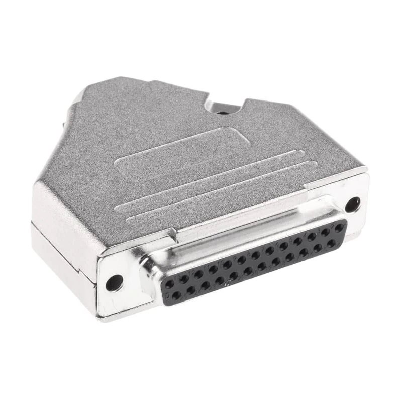 MH Connectors 25 Way Straight Steel Housing D-Sub Connector 250V 5A MHDTZK25-DM25S-K