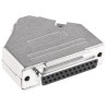 MH Connectors 25 Way Straight Steel Housing D-Sub Connector 250V 5A MHDTZK25-DM25S-K