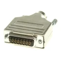 MH Connectors 15 Way Straight D-Sub Connector Steel Housing 250V 5A MHDM15-DM15P-K