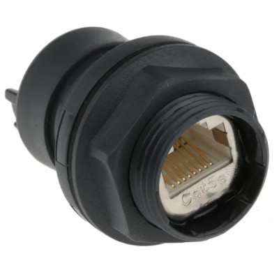 Bulgin Buccaneer Series 2 Port RJ45 Socket Shielded Twisted Pair Ethernet Coupler Cat5e 