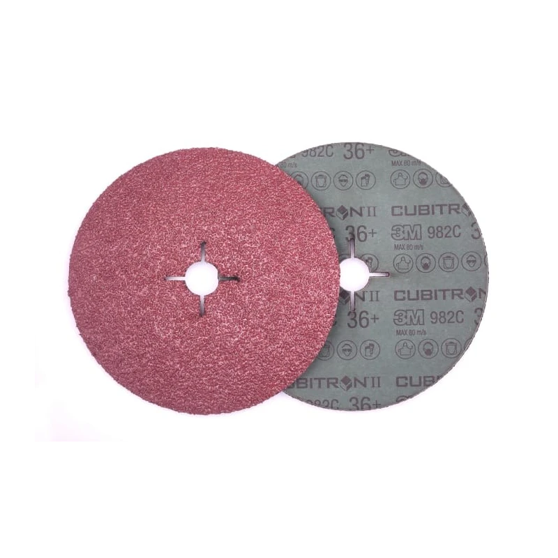 3M Cubitron II Aluminium Oxide Abrasive Disc 125 mm Diameter P60 Grit 25 Pieces 3M 982C diam 125, 60+