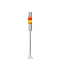 Patlite Blue, Red, Amber, White, Green, Clear Signal Tower Buzzer 2 Lights 24V DC Pole Mount LR4-202PJBU-RY