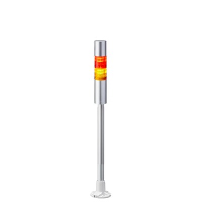 Patlite Blue, Red, Amber, White, Green, Clear Signal Tower Buzzer 2 Lights 24V DC Pole Mount LR4-202PJBU-RY