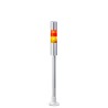 Patlite Blue, Red, Amber, White, Green, Clear Signal Tower Buzzer 2 Lights 24V DC Pole Mount LR4-202PJBU-RY
