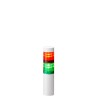 Patlite LR4 Series Red, Clear, Green, Amber, Blue Signal Tower No Sounder Component 2 Lights 24V DC Direct LR4-202WJNW-RG
