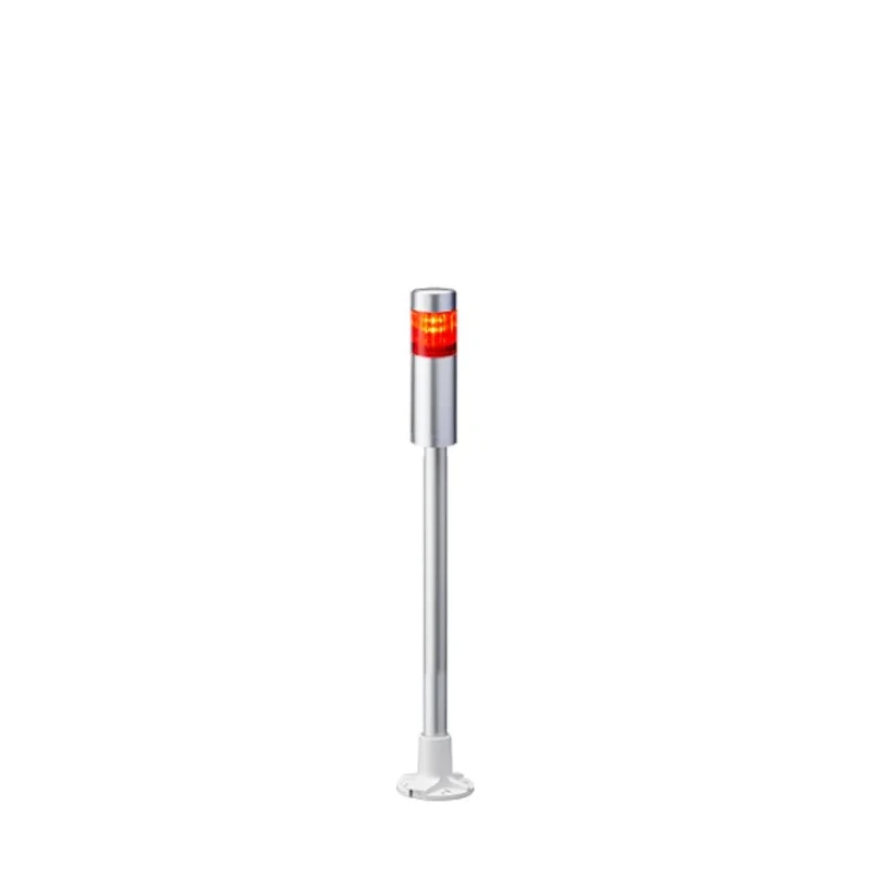 Patlite LR4 Series Signal Tower Pole Mount LED 24V 1 Light Element Blue White Green Clear Amber Red LR4-102PJNU-R