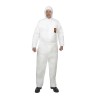 Kimberly Clark White Disposable Overall Spunbond Fabric Unisex, Chest Size 112 to 120 cm, Length 1.82m 97920