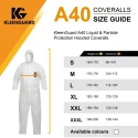 Kimberly Clark White Disposable Overall Spunbond Fabric Unisex, Chest Size 112 to 120 cm, Length 1.82m 97920