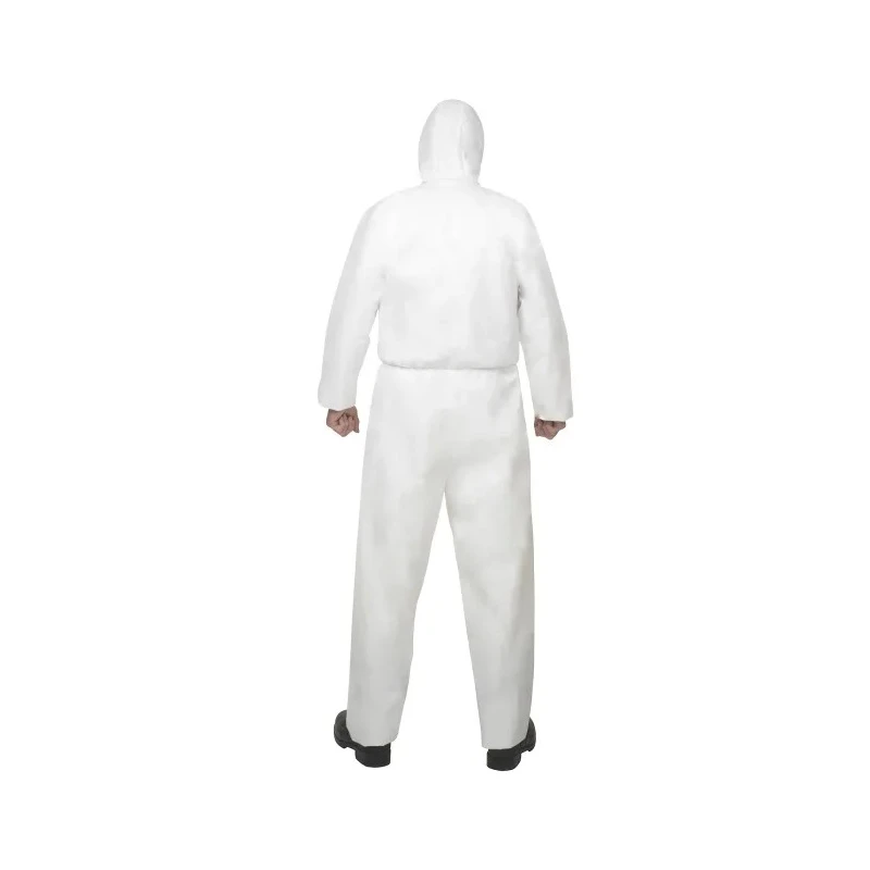 Kimberly Clark White Disposable Overall Spunbond Fabric Unisex, Chest Size 112 to 120 cm, Length 1.82m 97920