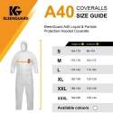 Kimberly Clark KleenGuard® A40 Disposable White Overall Unisex 120 to 128 cm Chest Size 1.88 m Length 97930