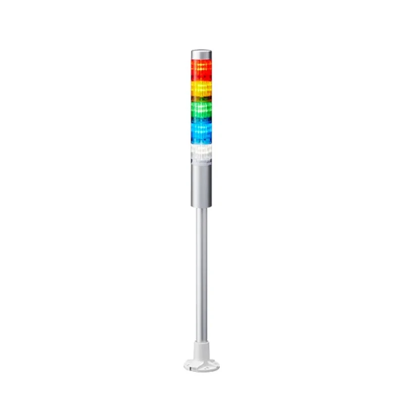 Patlite LR4 Series Signal Tower No Sounder Component 5 Lights LED 24V AC Steady Light LR4-502PJNU-RYGBC