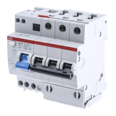 ABB Residual Current Circuit Breaker with Overload Protection, 40A Current Rating 2CSR273001R1404 DS203 M AC-C40/0,03