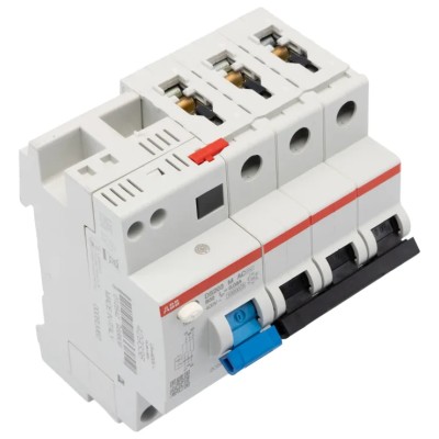ABB Residual Current Circuit Breaker with Overload Protection 32A Current Rating 3-Pole 2CSR273001R1325 DS203 M AC-B32/0,03
