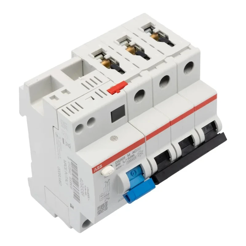 ABB Residual Current Circuit Breaker with Overload Protection 32A Current Rating 3-Pole 2CSR273001R1325 DS203 M AC-B32/0,03