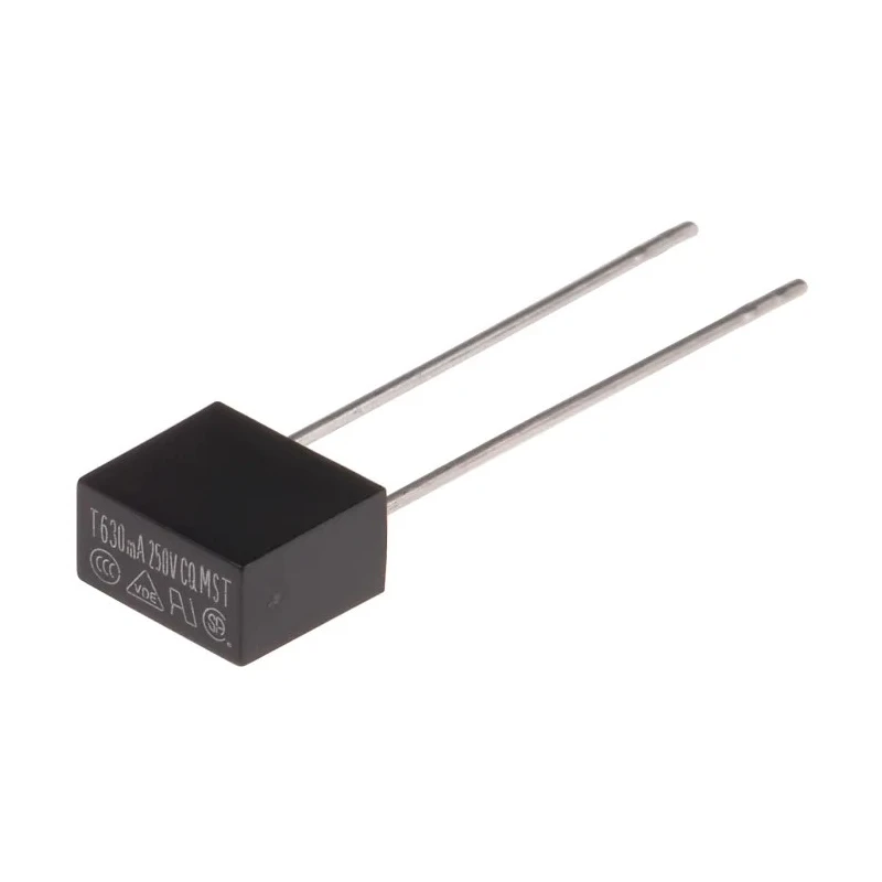 RS PRO Non-Resettable Fuse Radial 630mA 250V AC Thermoplastic Body Time Delay 35A Breaking Capacity 767-5036