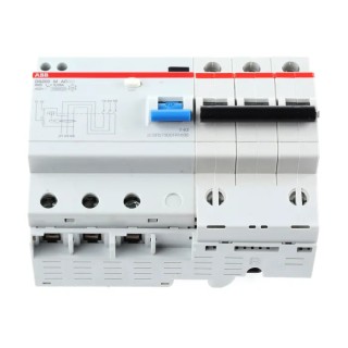 ABB Residual Current Circuit Breaker with Overload Protection, 63A Current Rating 2CSR273001R1635 DS203 M AC-B63/0,03