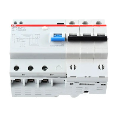 ABB Residual Current Circuit Breaker with Overload Protection, 63A Current Rating 2CSR273001R1635 DS203 M AC-B63/0,03