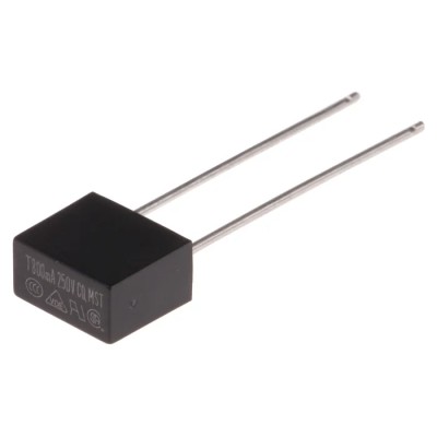 RS PRO Non-Resettable Fuse Radial Lead 800mA 250V AC Thermoplastic Body Time Delay 767-5030